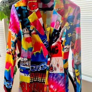 Multi Color Blazer from Shop Pretty Pieces